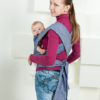 Слинг рюкзак эргономичный, май-слинг переноска для ребёнка с 0 до 3-х лет Лондон, Мамарада 100% лён, image 2