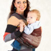 Слинг для новорожденного с кольцами, слинг переноска для ребёнка с 0 до 3-х лет Мамарада "Брауни" 100% хлопок (бязь), image 1