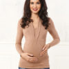 Блуза для беременных и кормящих Тревиоло беж B1548-1, image 1