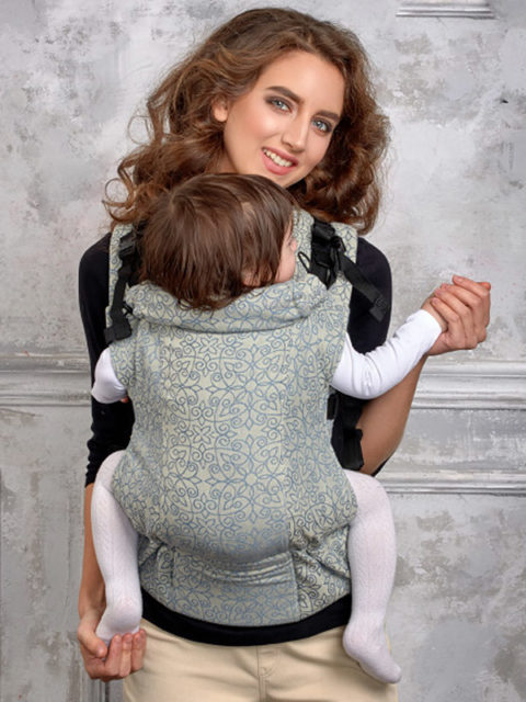 Слинг-рюкзак для новорожденных Diva-Basico-Damasco-img4