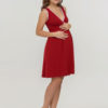 Комплект в роддом халат и сорочка для беременных и кормящих Моника бордо, image4
