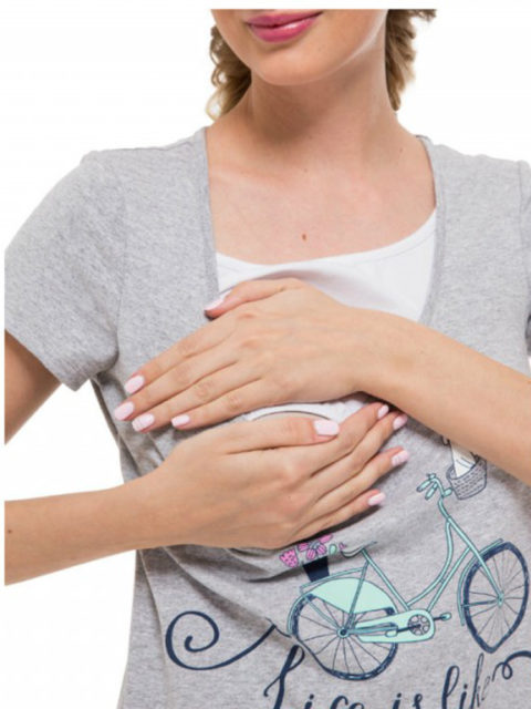 Футболка для беременных и кормящих мам Агна велосипед Футболка для беременных и кормящих мам Агна велосипед image 3