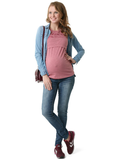 Футболка для беременных, футболка для кормящих мам, Париж винтаж image 4