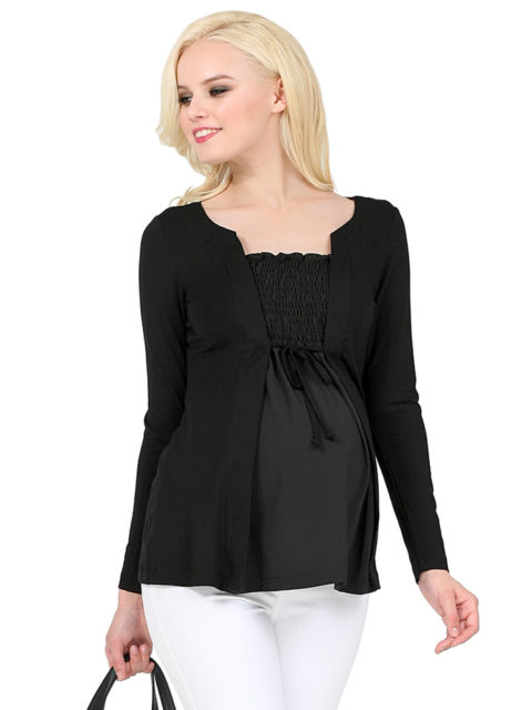 Блуза для беременных Анабель чёрная-img4
