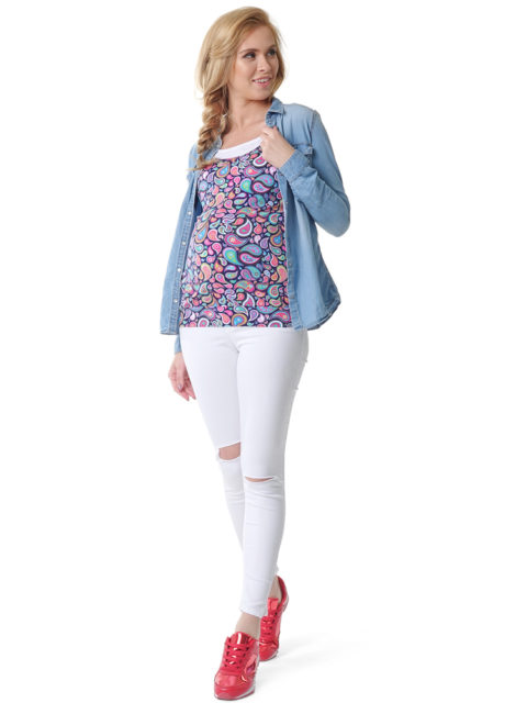 Майка для беременных, майка для кормящих мам, Гретта рейсли-img4 Майка для беременных, майка для кормящих мам, Гретта рейсли-img4