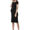 Платье для беременных для офиса Одри черное-img1