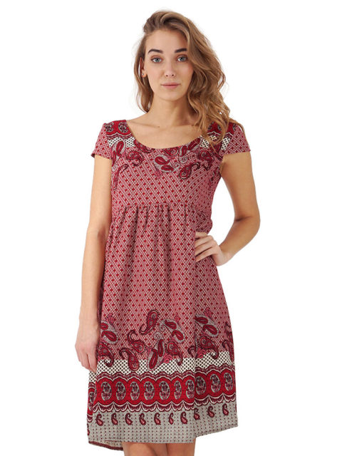 Платье для беременных Жанна бордо-img4 Платье для беременных хлопок Жанна бордо-img4