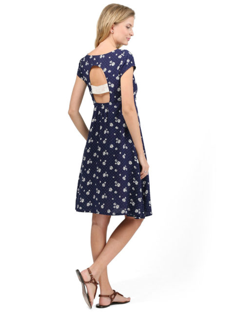 Платье для беременных, платье для кормящих мам Магнолия синее-img4 Летнее платье для беременных, платье для кормящих мам Магнолия синее-img4