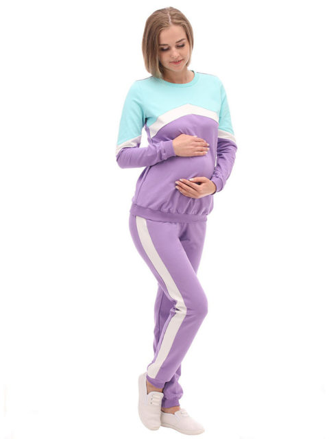 Спортивный костюм для беременных Лилак-img2 Спортивный костюм для беременных Лилак-img2
