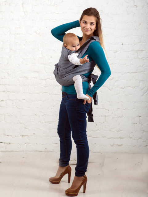 Май слинг с подголовником Чикаго, жаккард img4 Май слинг 6 месяцев с подголовником Чикаго, жаккард img4