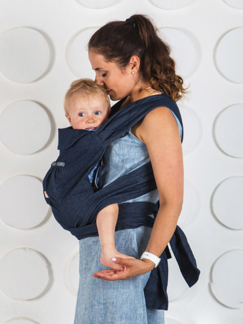 Май-слинг для новорожденных от 0 до 6 Джинс синий img4 Май-слинг для новорожденных Джинс синий img4