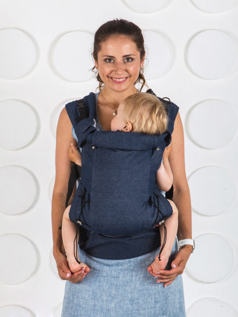 Рюкзак эрго baby для новорожденных Джинс синий img1