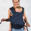Слинг рюкзак для новорожденных Джинс синий img2