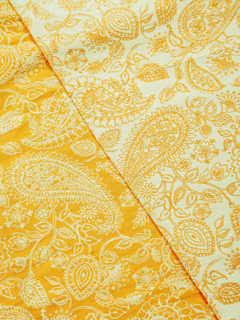 Слинг-шарф для новорожденных Пейсли желтый img2