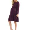 Платье для беременных и кормящих Фиалка сливовый img1