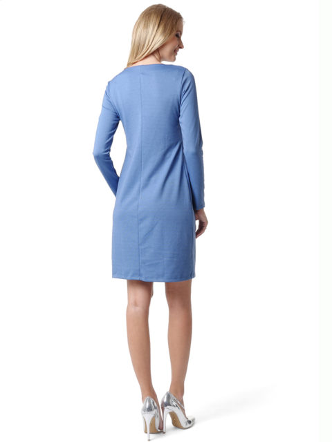 Платье для кормящих мам Европа голубое, image4