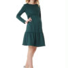 Платье для беременных Фиалка зеленое image1