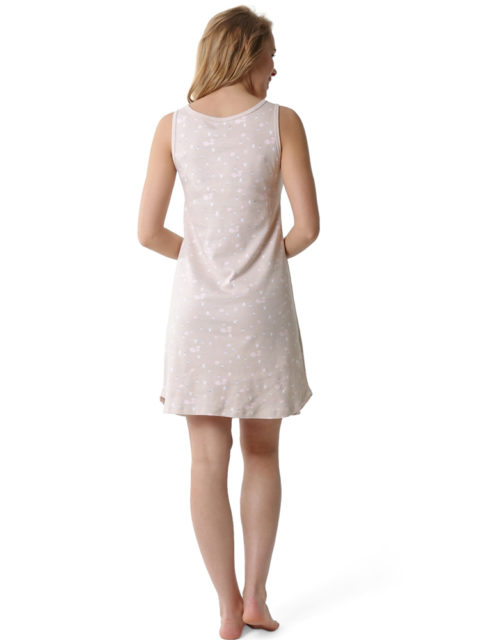 Ночная сорочка в роддом для беременных и кормящих мам Айза бежевая, images4