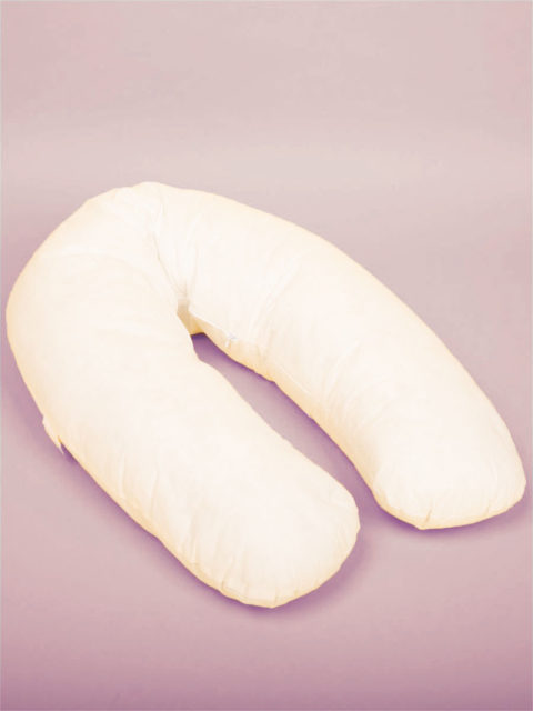 Подушка для беременных, подушка для кормящих мам Белая