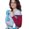 Трикотажный слинг шарф для новорожденных Карауш меланж, image2