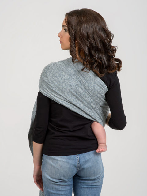 Слинг для новорожденных, слинг с кольцами Diva Basico Argento, image3