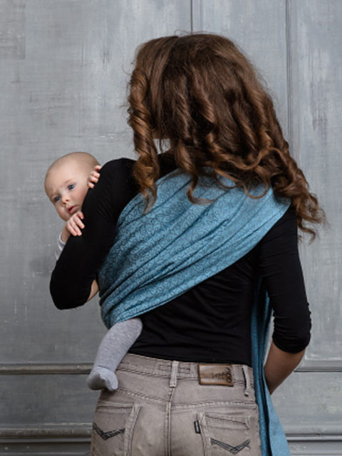 Слинг для новорожденных, слинг с кольцами Diva Basico Luna, image2