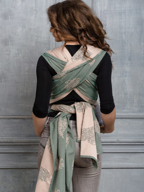 Слинг-шарф для новорожденных Diva Basico Pino, images3