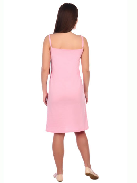 Комплект халат и сорочка для беременных и кормящих с кружевом, меланж/розовый, image6