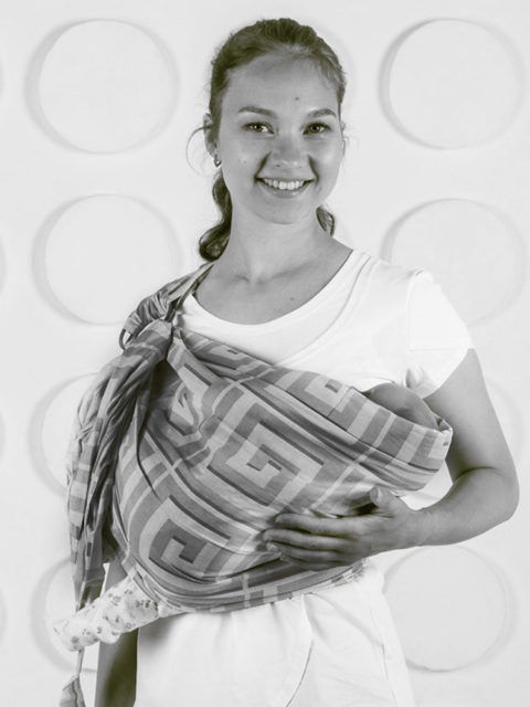 Слинг с кольцами для новорожденных