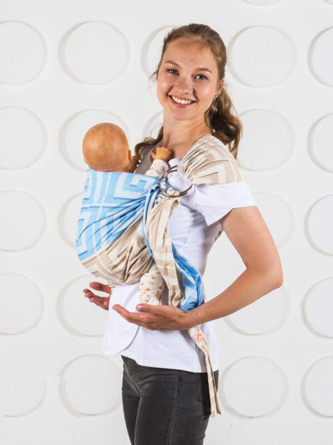 Слинг для новорожденных от 0 до 6, слинг с кольцами Мамарада Натори, image6