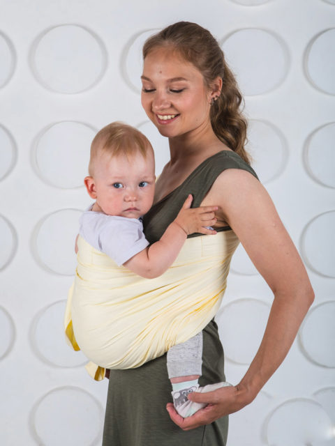 Слинг для новорожденных от 0 до 6, слинг с кольцами Мамарада Милена, image2