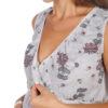Ночная сорочка в роддом для беременных и кормящих мам 8.56 Серая с мишками images2