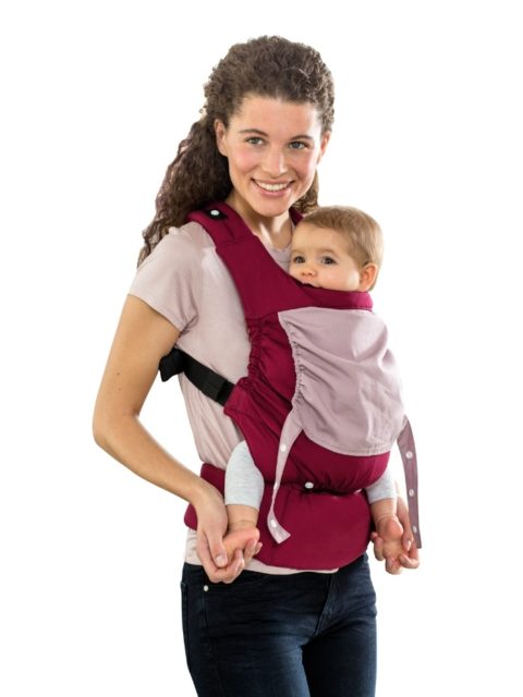 Эрго-рюкзак для новорожденных, слинг-рюкзак Amazonas Smart Carrier Bordeaux image3