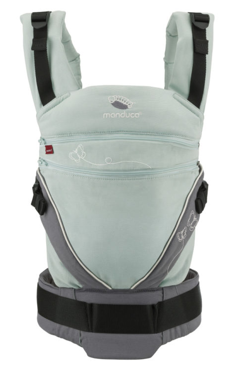 Эрго-рюкзак для новорожденных, слинг-рюкзак Manduca XT Limited Edition Butterfly Mint image2 Эрго-рюкзак для новорожденных, слинг-рюкзак Manduca XT Limited Edition Butterfly Mint image2