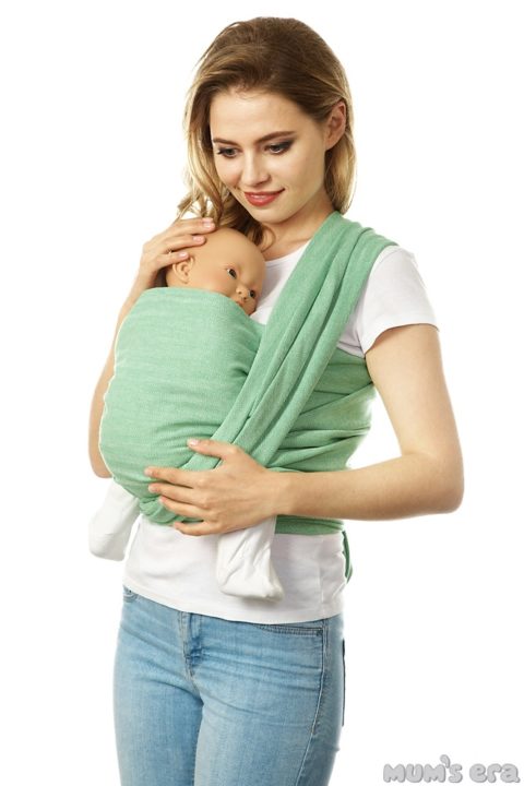 Слинг-шарф для новорожденных «Нидл», long, лайм