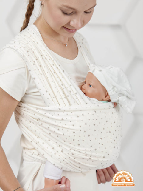Трикотажный слинг-шарф для новорожденных Млечный путь