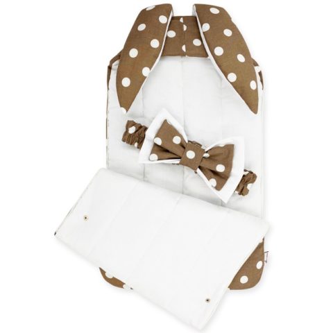 Конверты на выписку для новорожденных «Зайка» Капучино,