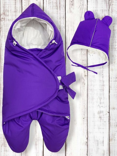Конверты на выписку для новорожденных «МимиМотик» Lilac,