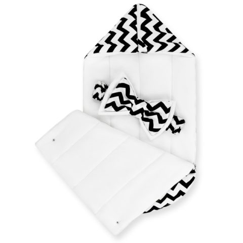 Конверты на выписку для новорожденных «Zig-Zag» Black