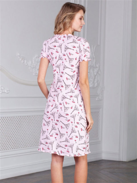 Комплект в роддом халат и сорочка Kelly Париж для беременных и кормящих