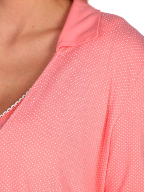 Комплект в роддом халат и сорочка Коралл для беременных и кормящих