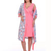 Комплект в роддом халат и сорочка Фламинго для беременных и кормящих