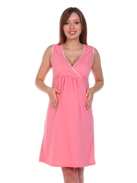 Комплект в роддом халат и сорочка Фламинго для беременных и кормящих