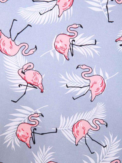 Комплект в роддом халат и сорочка Фламинго для беременных и кормящих