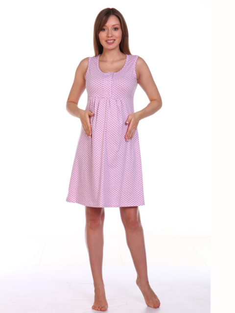 сорочка Тюльпаны/молочный для беременных и кормящих