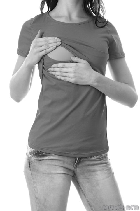 Футболка для беременных и кормящих Beautiful, индиго