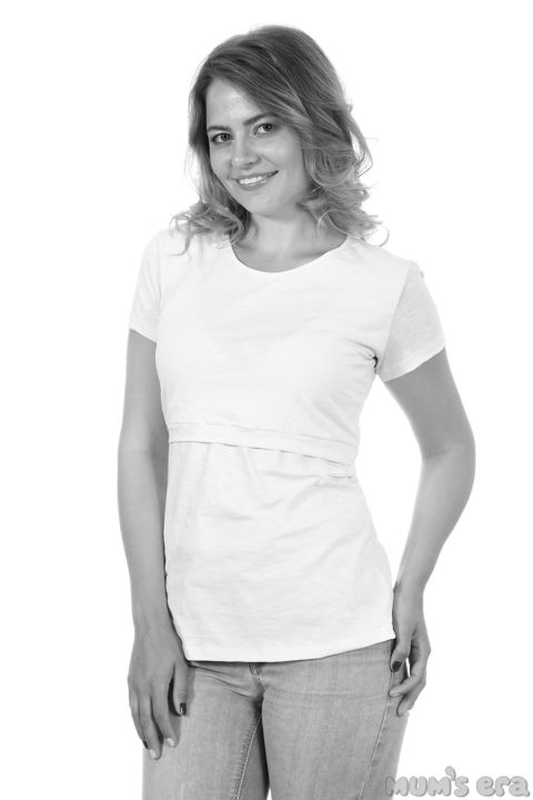 Футболка для беременных и кормящих Basic, белый Футболка для беременных и кормящих Basic, белый