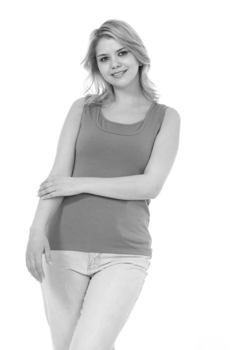 Майка для беременных и кормящих Кристи, серый меланж