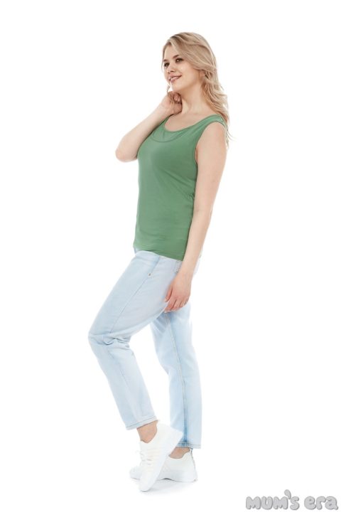 Майка для беременных и кормящих Кристи, оливковый Майка для беременных и кормящих Кристи, оливковый