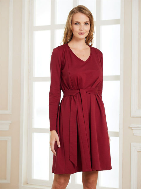 Платье для беременных и кормящих мам Perfect, ягодный
